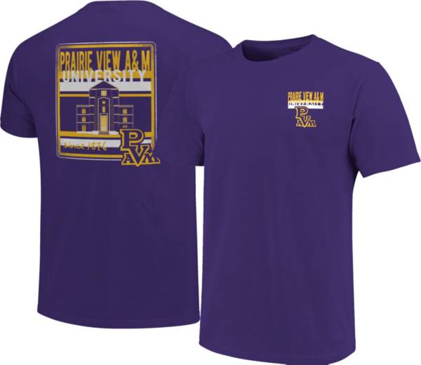 Image One Men's Prairie View A&M Panthers Purple Campus Buildings T-Shirt