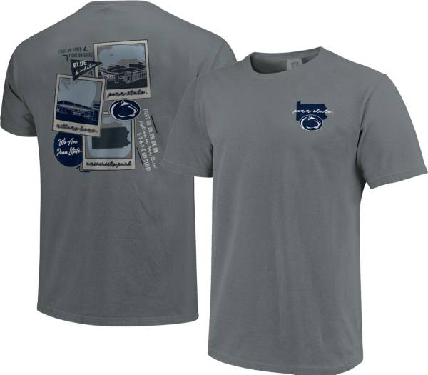 Image One Men's Penn State Nittany Lions Grey Campus Polaroids T-Shirt