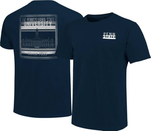 Image One Men's Penn State Nittany Lions Blue Campus Buildings T-Shirt