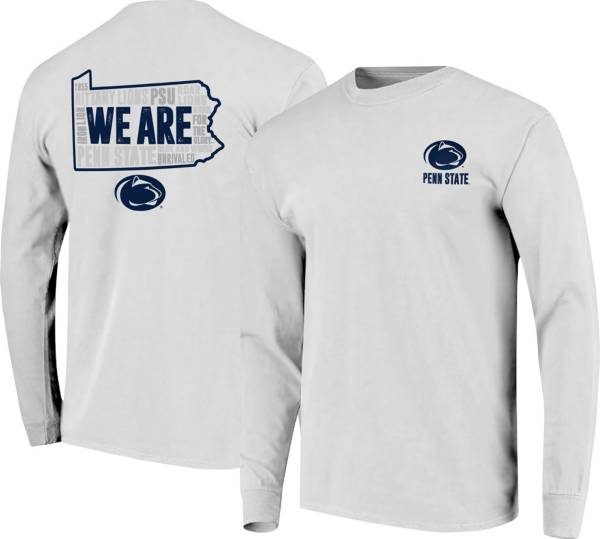 Image One Men's Penn State Nittany Lions White Hyperlocal Long Sleeve T-Shirt