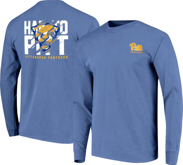 Image One Men's Pitt Panthers Blue Hyperlocal Long Sleeve T-Shirt