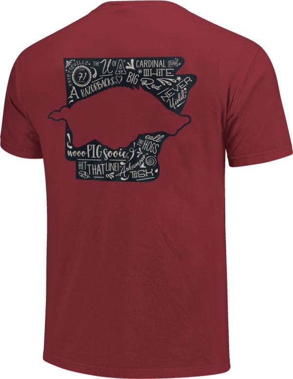 Image One Arkansas Razorbacks Cardinal All About T-Shirt