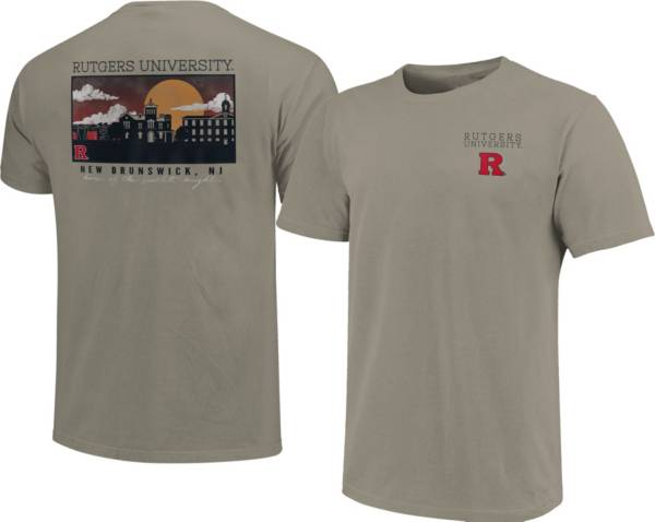 Image One Men's Rutgers Scarlet Knights Grey Campus Scene T-Shirt