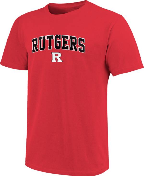 Image One Men's Rutgers Scarlet Knights Arch Logo Scarlet T-Shirt