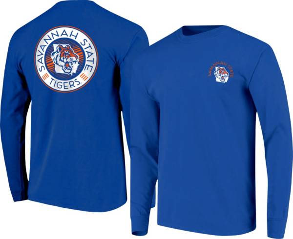 Image One Men's Savannah State Tigers Blue Long Sleeve T-Shirt