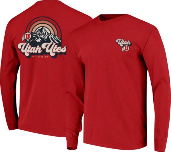 Image One Men's Utah Utes Crimson Hyperlocal Long Sleeve T-Shirt