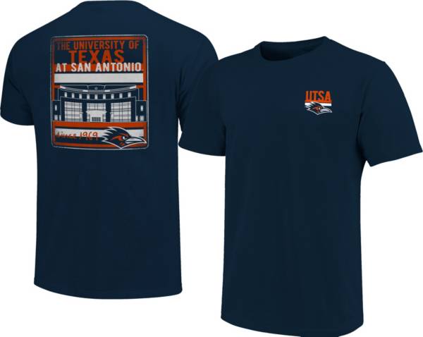 Image One Men's UT San Antonio Roadrunners Blue Campus Buildings T-Shirt