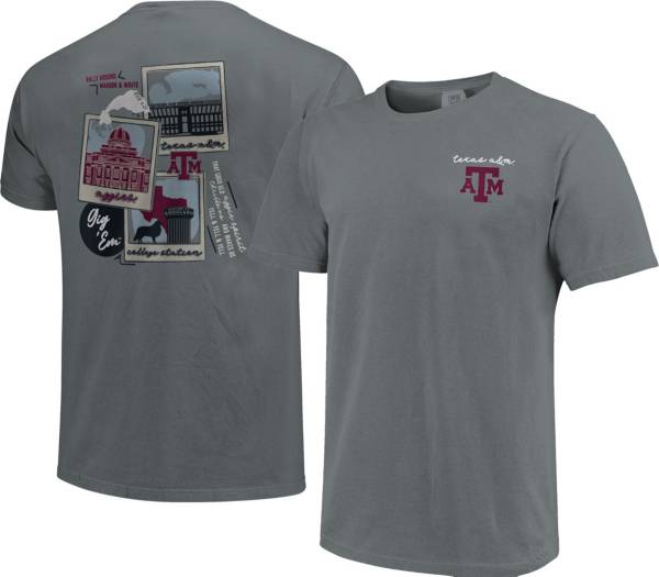 Image One Men's Texas A&M Aggies Grey Campus Polaroids T-Shirt