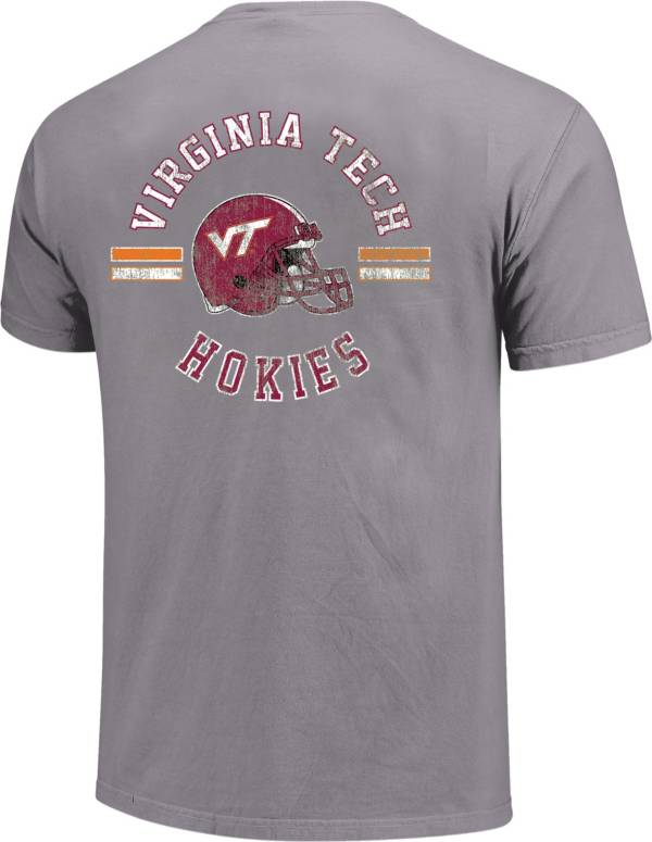 Image One Virginia Tech Hokies Grey Helmet Arch T-Shirt