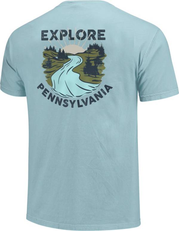 Image One Men's Pennsylvania River Bend Graphic T-Shirt