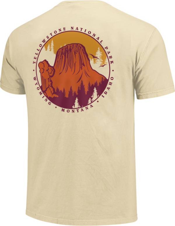 Image One Men's Yellowstone Circle Graphic T-Shirt