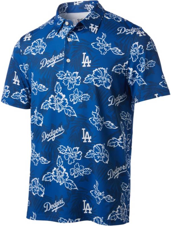 Reyn Spooner Men's Los Angeles Dodgers Blue Aloha Performance Polo