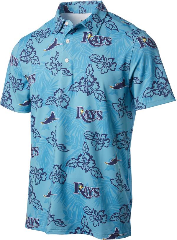 Reyn Spooner Men's Tampa Bay Rays Blue Aloha Performance Polo