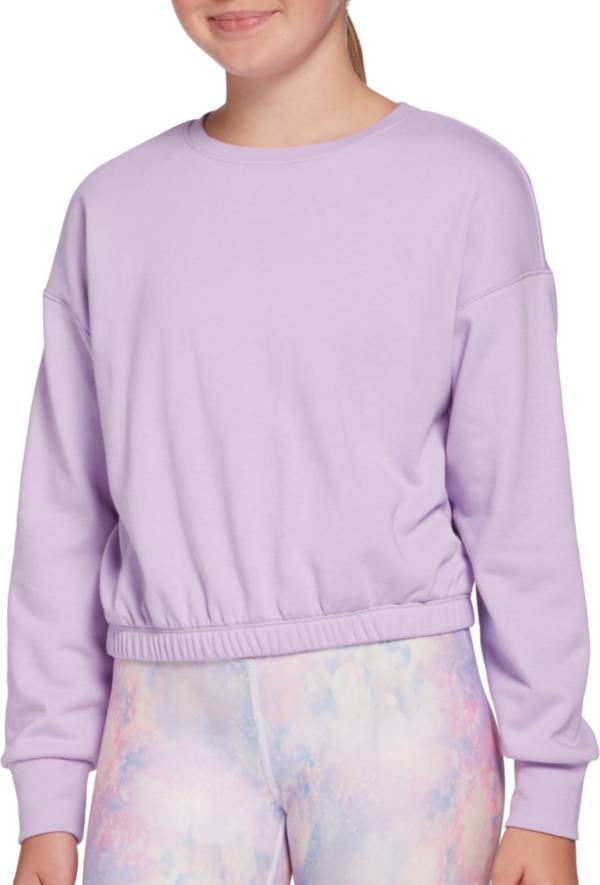 DSG Girls' Cinched Waist Crewneck Sweatshirt