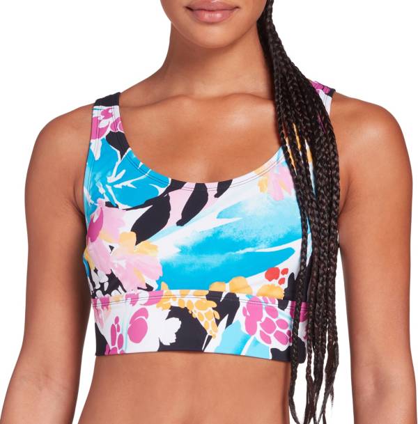 DSG Women's Long Line Scoop Neck Bikini Top