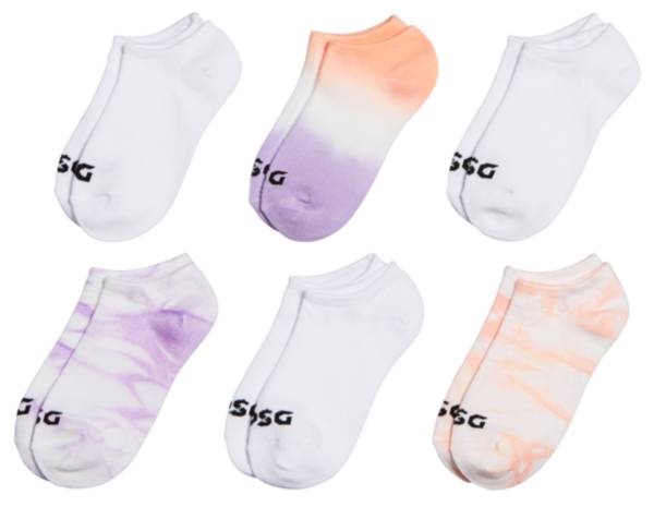 DSG Girls' Fashion Low-Cut Socks Multicolor 6-Pack