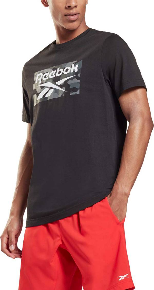 Reebok Men's Camo Allover Print Graphic T-Shirt