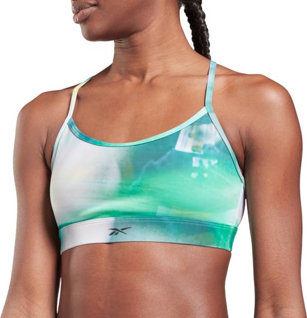 Reebok Women's Lux Skinny Printed Sports Bra