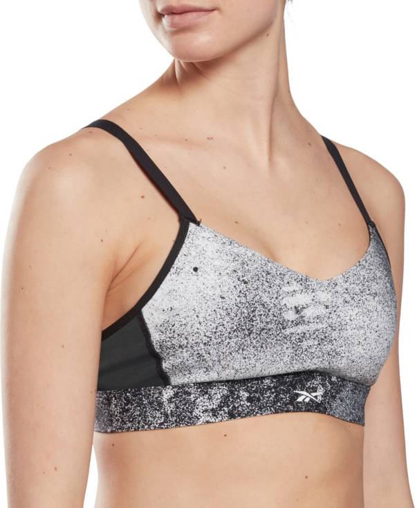 Reebok Women's Lux Strappy Printed Sports Bra