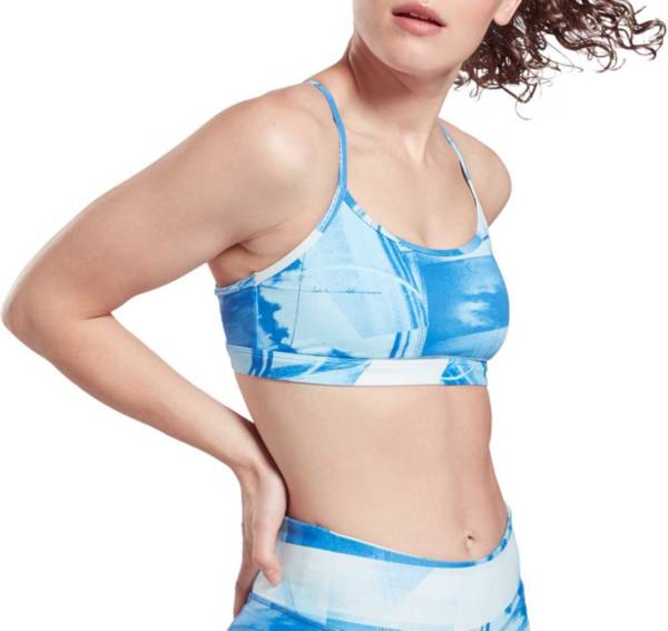 Reebok Women's Skinny Bra Flat on Back
