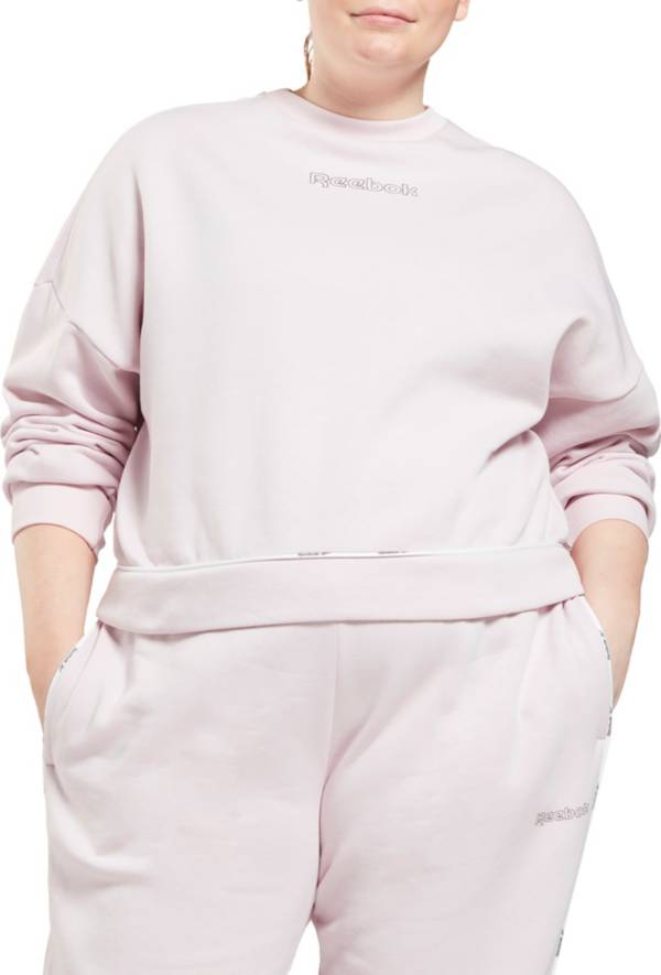 Reebok Women's TE Linear Logo Crewneck Sweatshirt