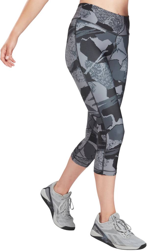 Reebok Women's Workout Ready AOP Capri Tights