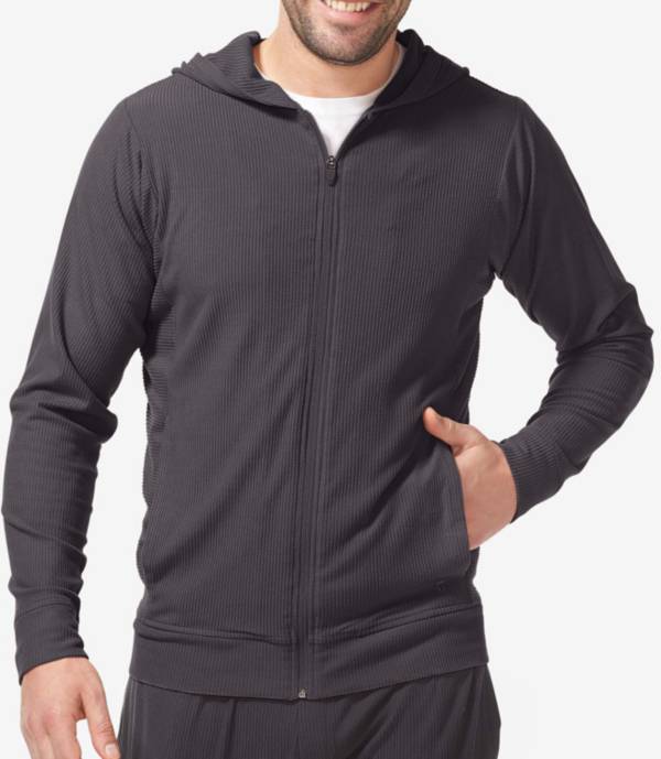 Tommy John Men's Brushed Rib Lounge Full Zip Hoodie