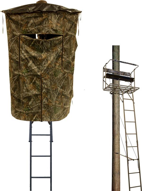 Rhino 2-Person 17.5 ft. Ladder Stand with Enclosure