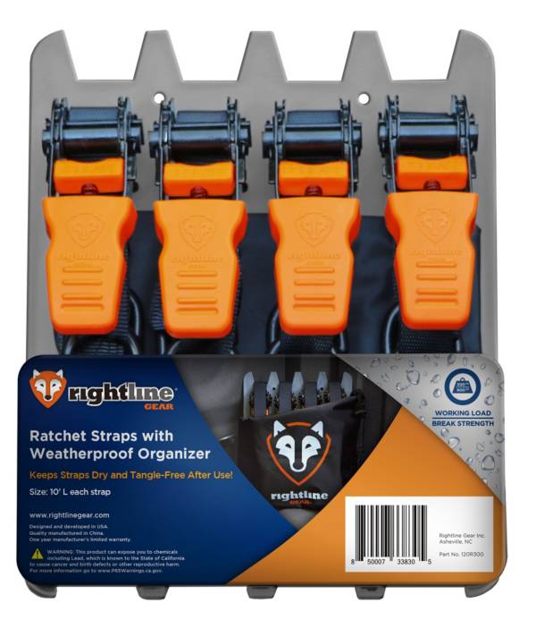 Rightline Gear Ratchet Straps with Waterproof Organizer