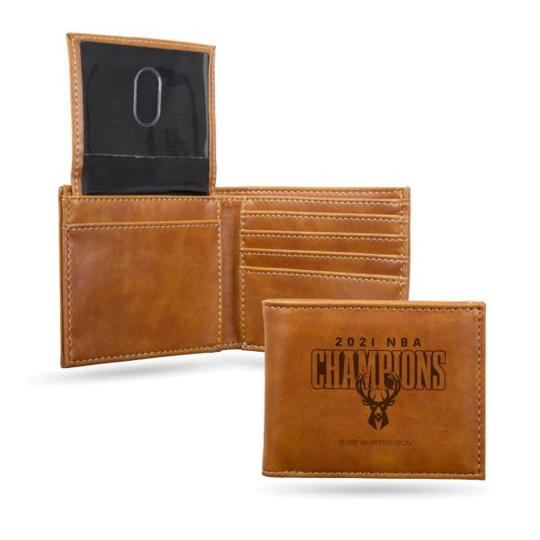 Rico 2021 NBA Champions Milwaukee Bucks Engraved Billfold