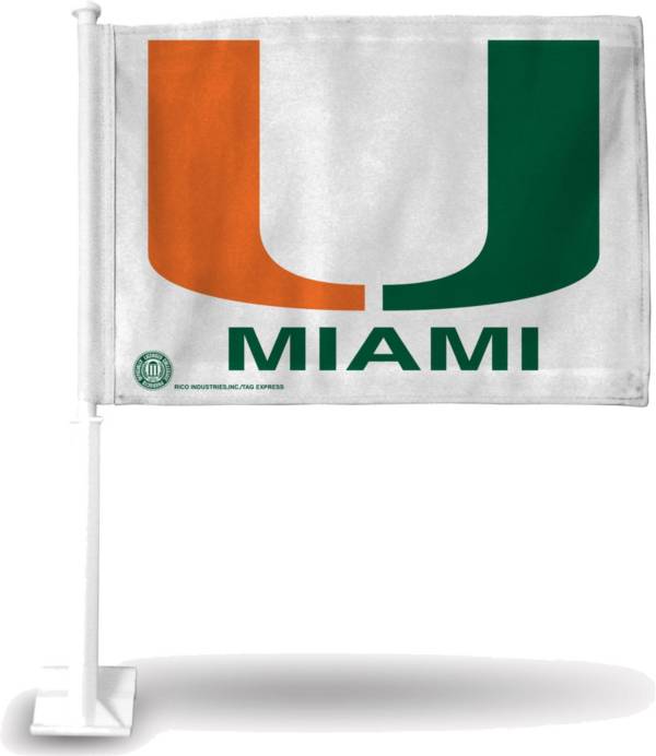 Rico Miami Hurricanes Car Flag