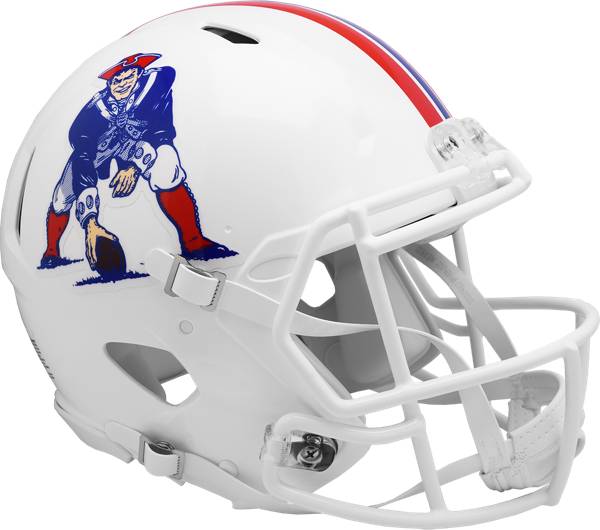 Riddell New England Patriots Speed Authentic 1982-1989 Throwback Football Helmet
