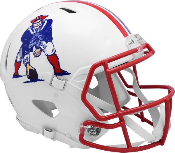 Riddell New England Patriots Speed Authentic 1990-1992 Throwback Football Helmet