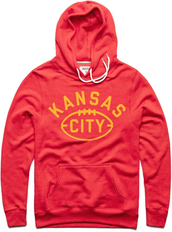 Charlie Hustle KC Football Red Pullover Hoodie