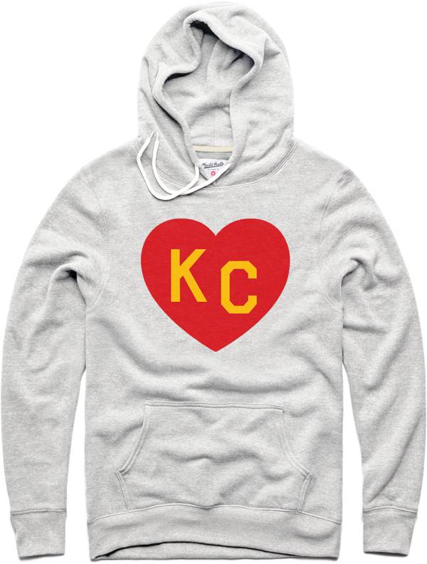 Charlie Hustle KC Red Heart Heather Grey Pullover Hoodie product image