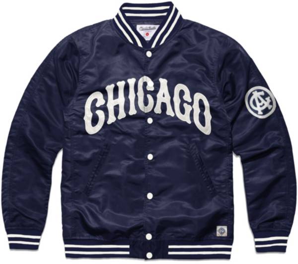 Charlie Hustle Chicago American Giants Navy Full-Zip Varsity Jacket