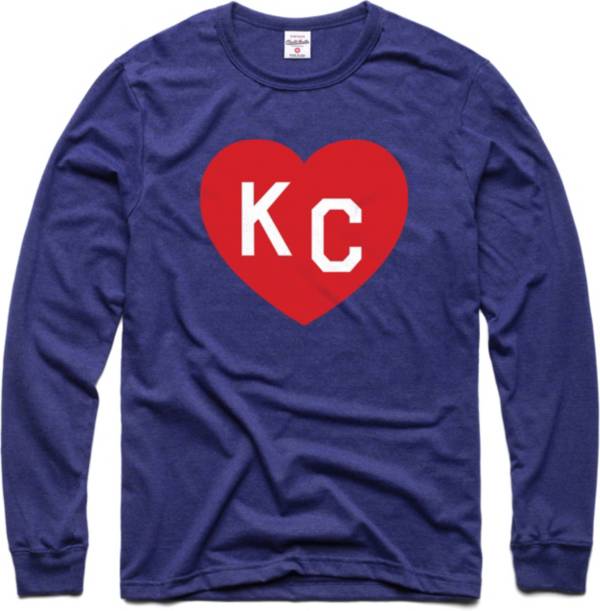 Charlie Hustle KC Heart Vintage Navy T-Shirt product image