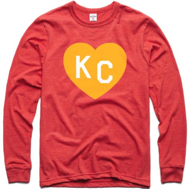 Charlie Hustle KC Heart Vintage Red T-Shirt product image