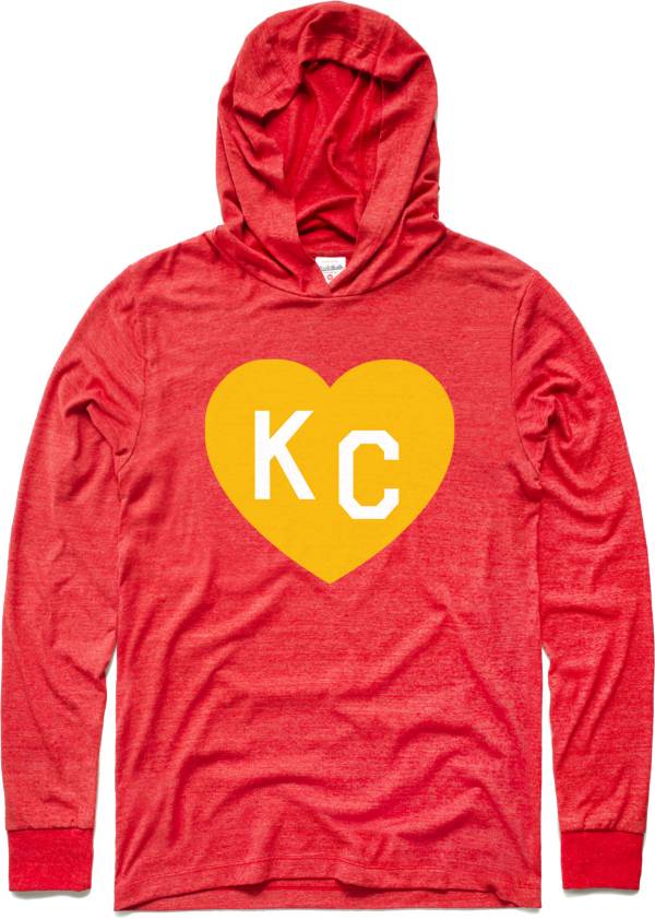 Charlie Hustle KC Heart Vintage Red Pullover Sweatshirt