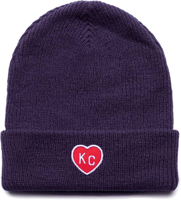 Charlie Hustle KC Heart Navy Beanie