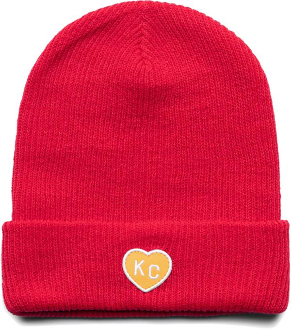 Charlie Hustle KC Heart Red Beanie