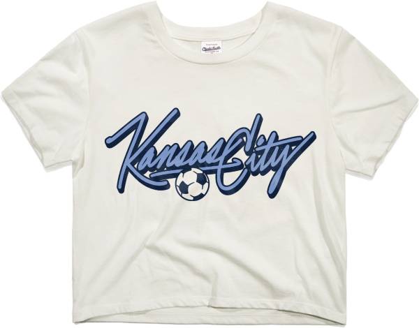 Charlie Hustle Women's KC Vintage White Crop Top