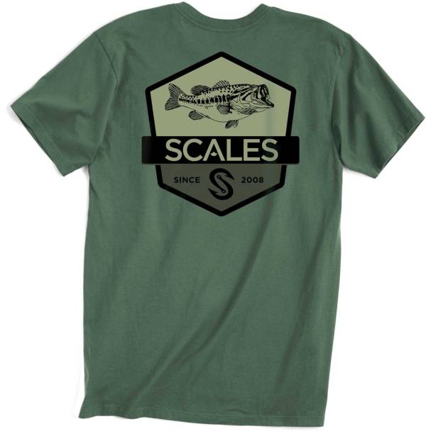 SCALES Men's Bass Badge Premium Short Sleeve T-Shirt
