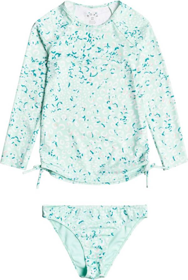 Roxy Girls' Fun With Love Lycra Rashguard Set