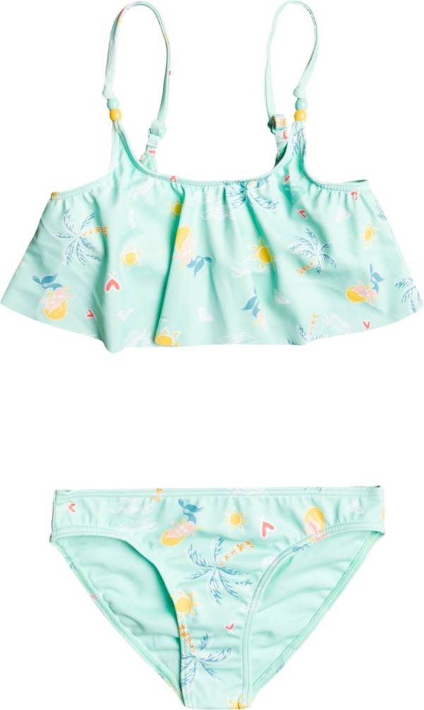 Roxy Toddler Girls' Mermaid Spirit Flutter Two Piece Swimsuit