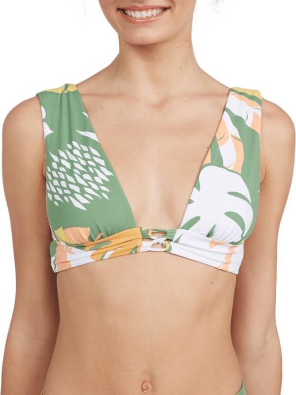 Roxy Women's Elongated Triangle Wildflowers Bikini Top