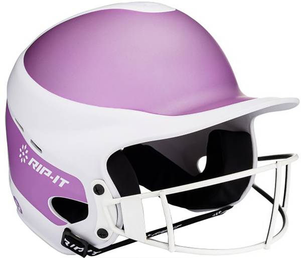 RIP-IT Vision Pro Away Softball Batting Helmet Purple, Small/Medium 