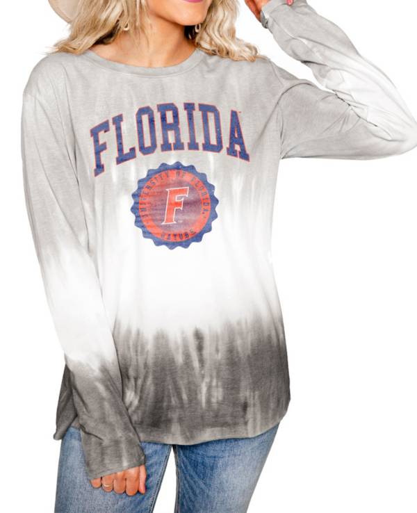 Gameday Couture Florida Gators White Dip Dye Long Sleeve T-Shirt