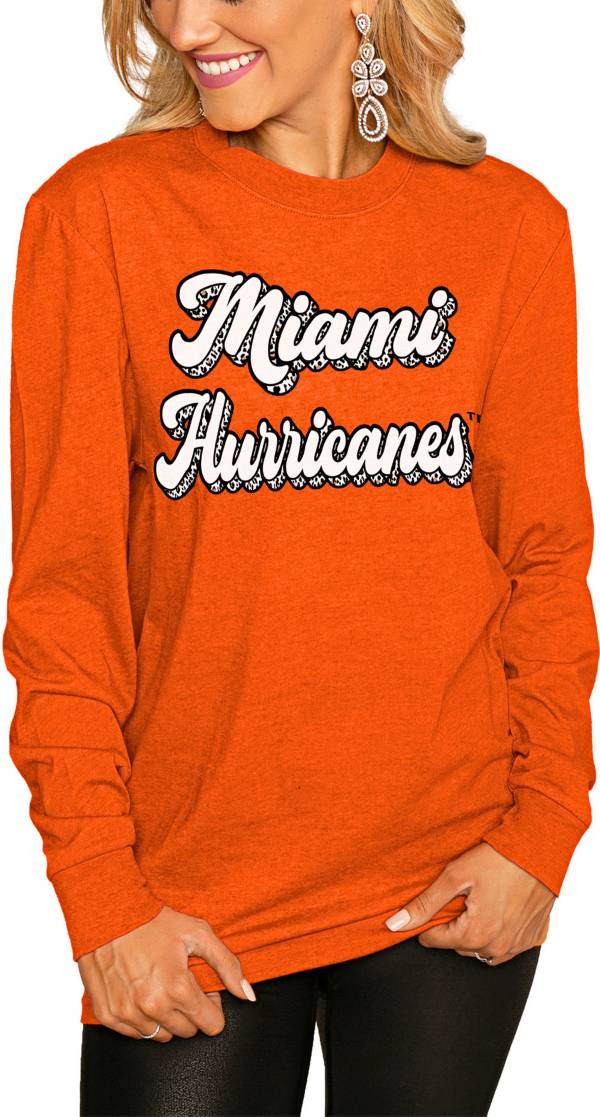 Gameday Couture Women's Miami Hurricanes Orange Script Long Sleeve T-Shirt product image