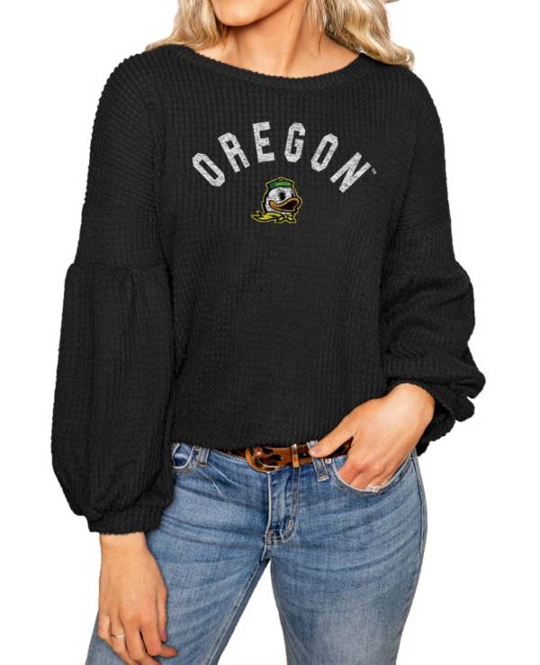 Gameday Couture Oregon Ducks Black Bubble Long Sleeve Shirt